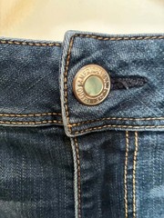 American Eagle Outfitters Kick Boot Bootcut Super Stretch Blue Jeans 12 Tall