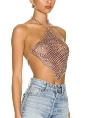 NWT $218 H:ours Oaklyn Chain Top In Purple Size Small