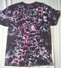 Gildan Tie Dye T-shirt Black, Pink, Purple Crumple Various Adult Sizes