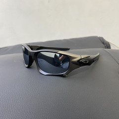 Vintage Oakley Pit Boss 2 Sunglasses OO9137 Gorpcore Silver Lens Matte Black