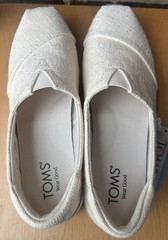 Toms Women Resident Plus Natural Two Tone Slub Size 7.5