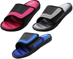 Norty Boys Girls Summer Comfort Casual Slide Flat Strap Shower Sandals Slip On S