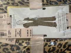 Victoria’s Secret Signature Glazed Satin Leopard Print Long Sleeve Pajama Set S