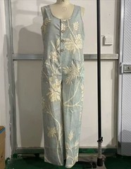 Women Sleeveless Wide Leg Jumpsuit Floral Print Loose Pocket Long Overall Romper