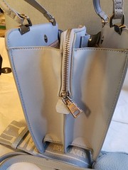 NEW STEVE MADDEN BLUE GLAZE BMATEO TOTE/CROSSBODY SATCHEL BAG W COIN CASE