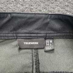 Truewerk T2 Werk Pant Mens 34×34 Black Cargo Utility Workwear EUC