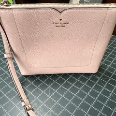 kate spade new york Pink Pebbled Zip Small Crossbody, Adjustable Strap, Gold