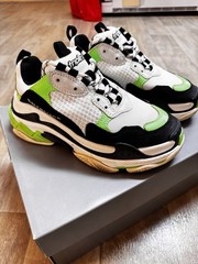 Balenciaga Triple S Sneakers Authentic Women’s Size 36 Unisex Black/white/green