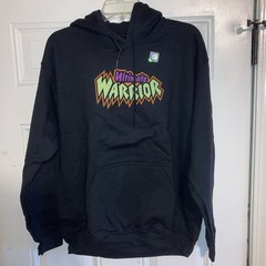Men’s Ripple Junction Black The Ultimate Warrior Pullover Fleece Medium