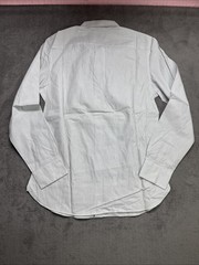 Claiborne Mens *NEW* Medium SlimFit Shirt White/black Stripe