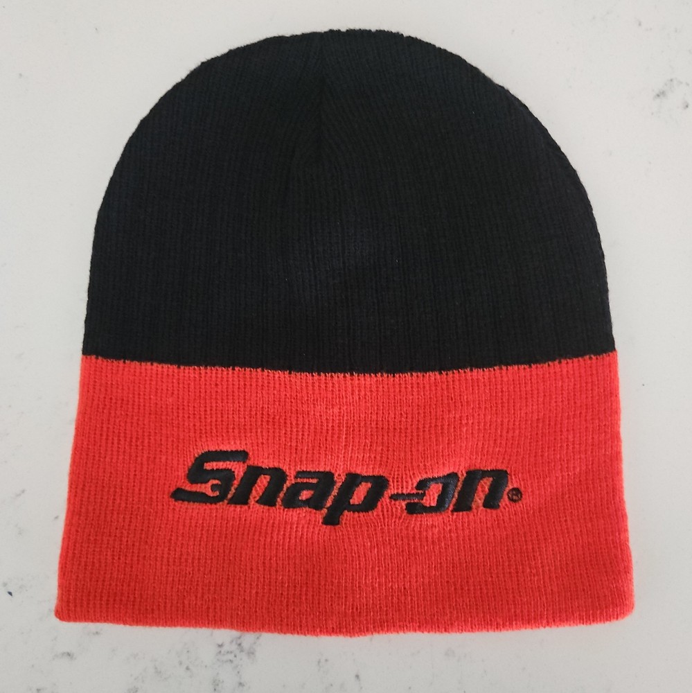 Snap-on Tools Red and Black Logo Beanie Stitched Logo