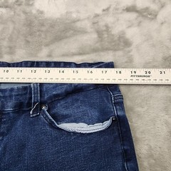 Maurices Jeans Womens XL High Rise Skinny Button Fly Stretch Dark Wash Denim