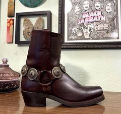 🌵Brand New Frye 8R Biker Boots w/ Custom Concho Harnesses🌵