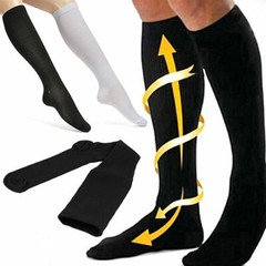 (5 Pairs)15-20mmHg Graduated Compression Support Socks Knee High Men Women S-XXL