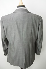 Burberry London Gray Nailhead Wool 2 Pc Suit Jacket Pants 44S BRAND NEW