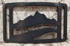 GRIP6 BELT BUCKLE – NATURALIST WASATCH – BLACK – 1.5 INCH WIDE