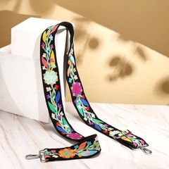 Crochet Flower Purse Strap Knit Wide Replacement Crossbody Shoulder Strap Bag