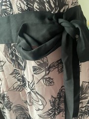 Women’s Size 2 Pink & Black Silk Dress With Side Zip By Ann Taylor Loft