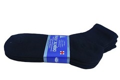 Black ANKLE Diabetic Socks Health Men’s & Women’s Cotton ALL SIZE Up to 13-15
