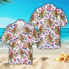 250 Years Of Freedom America Hawaiian Shirt, Bigfoot USA 4th July