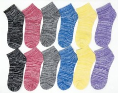 3-12 Pairs Women Ankle Quarter Crew Socks Casual Thin Galaxy Cotton Stretch 9-11