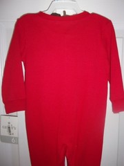 Carters Red Thermal Sleeper Reindeer Hat and Booties 3 Piece Set Size 6 months