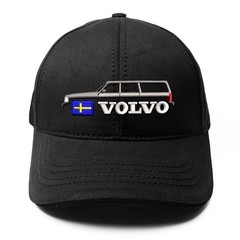 Volvo 240 Wagon Sweden Flag Embroidered Hat