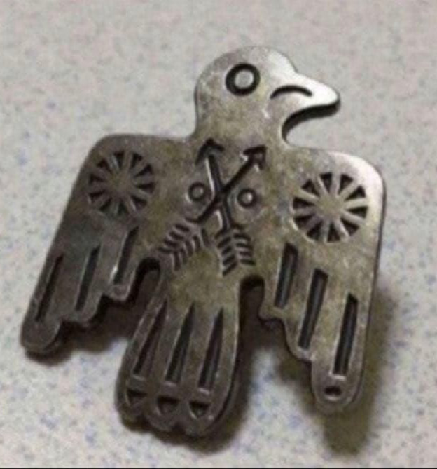 RRL Ralph Lauren Thunderbird Badge Vintage Design 23 x 20mm Pin Unused Japan