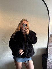 2 trendy missguided faux fur coats! Black & Grey both included