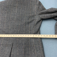 BROOKS BROTHERS 100% CAMEL HAIR Mens 42 Gray/Black Houndstooth Button Blazer