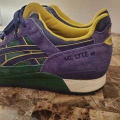 ASICS Gel Lyte III OG Hunter Green/ Purple Mens Sz 11.5 Academic Scholar Pack