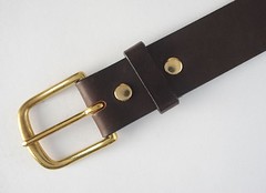 1 3/4″ AMISH HAND CRAFTED CASUAL / DRESS BELT, BLK BRN BURG DK BRN 30 – 60″ LONG