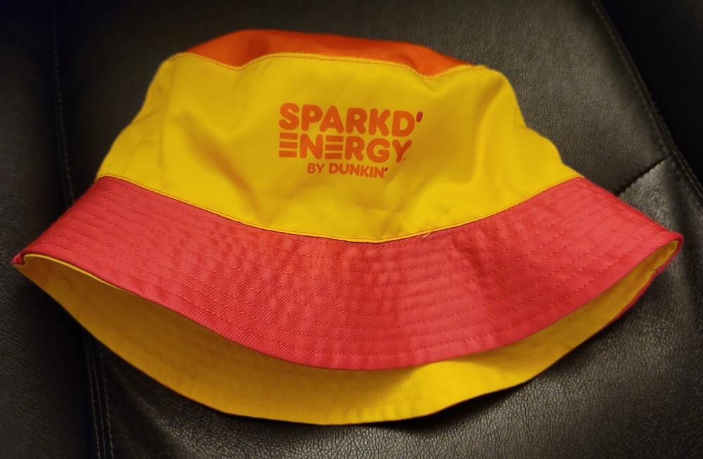 Dunkin’ Donuts Sparkd Energy Bucket Hat Reversible Adult OSFA New