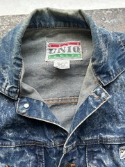 Vtg Acid Wash Denim Jean Jacket Men’s Large 90s Grunge Oversized Hip Hop Coat