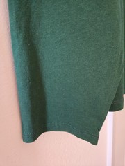 Dark Green Emerald Cotton Jersey Scoop Neck Long Sleeve T-shirt XL 2X XXL 3X 4X