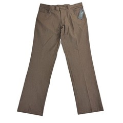 Tommy Hilfiger Mens TH Flex Finn Modern Fit Twill Pants Tobacco Brown 36×32
