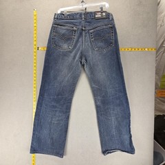 Diesel Jeans Mens 34×28 Blue Denim Medium Wash Regular Straight Button Fly