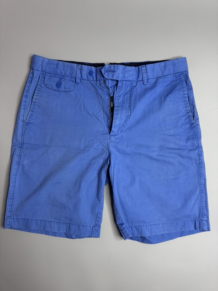 Daniel Cremieux Bright Blue Flat-Front Cotton Shorts