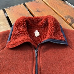 Vintage Patagonia Reverse Pile Fleece Jacket Mens M Burnt Orange 80s Hiking Gorp
