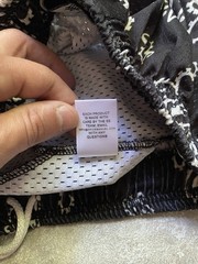 Eric Emanuel EE Basic Short Black Paisley Bandana Size S READY TO SHIP