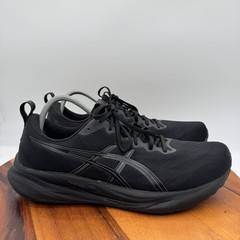 ASICS Gel Pulse 16 Shoes Mens 14 Triple Black Running Athletic Sneakers Trainers