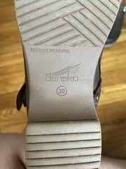 Dansko Women’s Brown Leather Clogs Buckle Strap Comfort EU 39 US 8