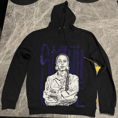 Bricks & Butter Men’s Black Pullover Hoodie Graphic Logo Print Size L