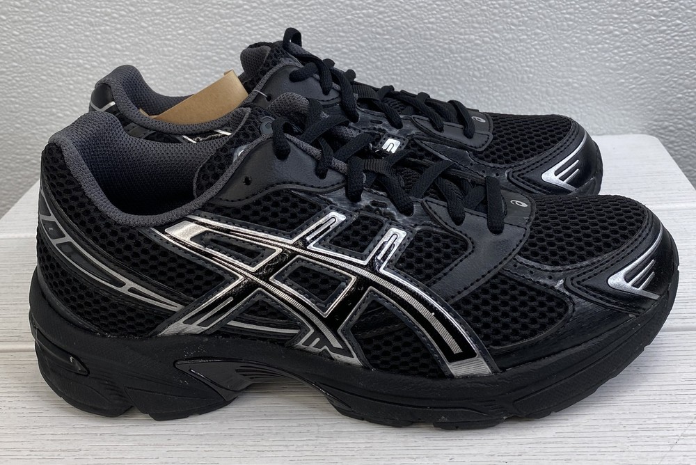 Asics Gel-1130 Men’s Size 6 Black/Pure Silver Mesh Low Top Athletic Sneakers