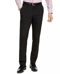 $500 Alfani Men’s Slim Fit Black Stretch Solid Suit 40 R 34 x 30 zja1726a