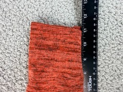 Coco Bianco Womens Pullover Long Sleeve Cowl Neck Sweater Heather Orange Size M