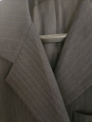 Dolce & Gabbana Men’s 2-Piece Black Pinstripe Suit Size 54 Regular Made Italy