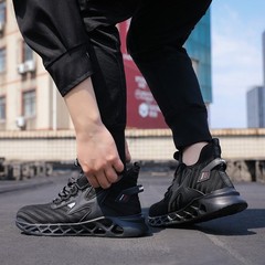 Mens Indestructible Work Safety Shoes Anti-puncture Steel Toe High Top Sneakers