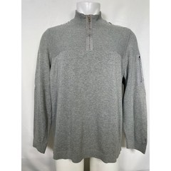 Tommy Bahama IslandZone Gray 1/4 Zip Pullover Sweater Men’s LARGE