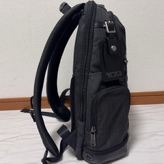 TUMI 2223681NVYO Alpha Bravo Knox Backpack Gray Black Nylon Leather Business Bag
